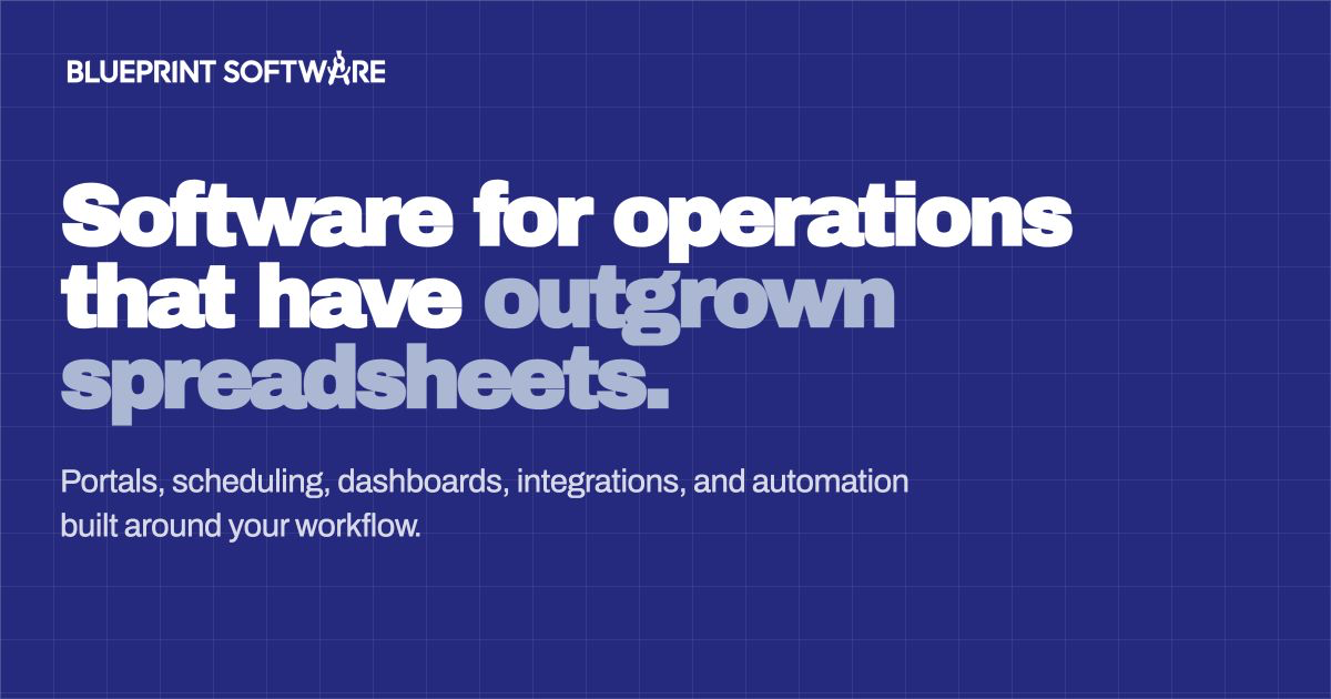 Custom Operations Software | Blueprint Software